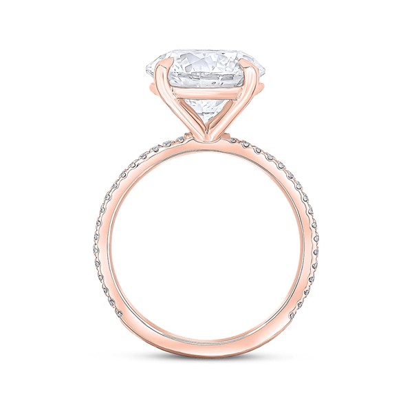 MAREI Octavian 1CT Brilliant Round Diamond Engagement Ring 18K Rose Gold –  MAREI New York