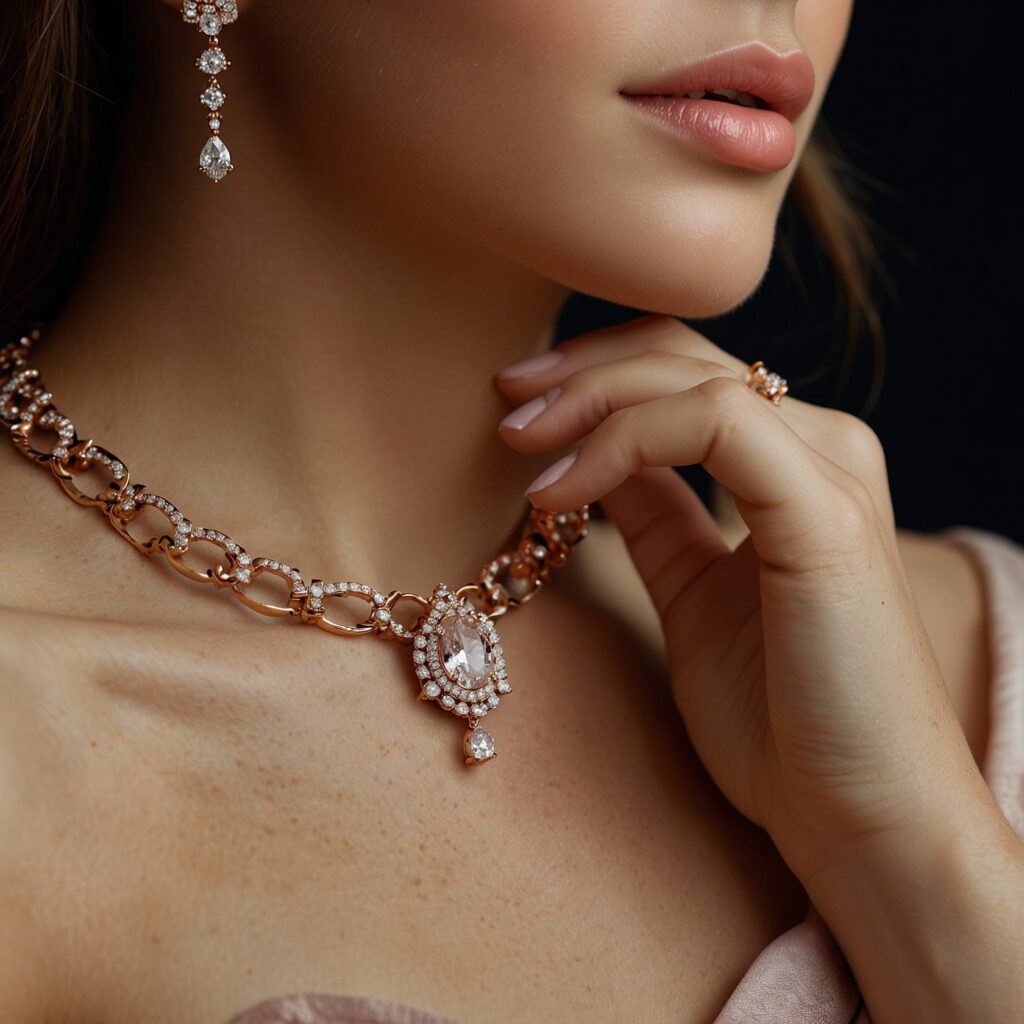 Exquisite Rose gold Jewellery